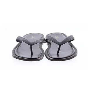 Dark Brown / Black Zara Flip Flop Thong Sandals Minimalist 37